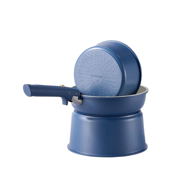 17-Piece Nonstick Cookware Set with Detachable Handles – Induction & Oven Safe Pots and Pans - Image 3