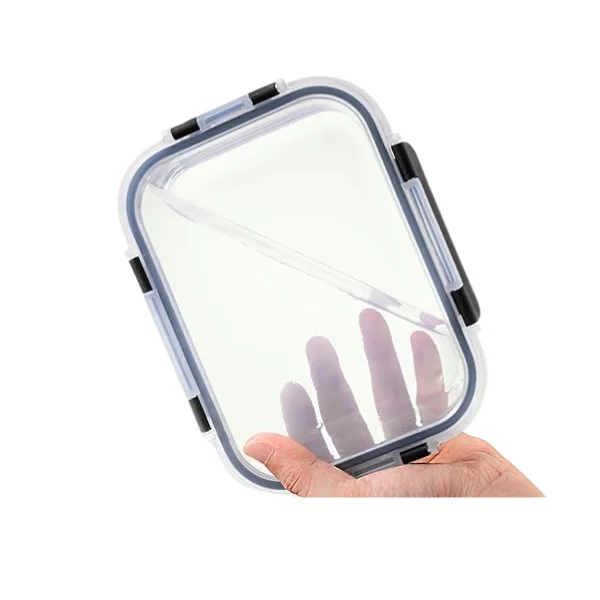 8-Pack Borosilicate Glass Food Storage Containers with Lids, Airtight Leak-Resistant Meal Prep Containers, Oven, Freezer and Dishwasher Safe, BPA Free - Image 3